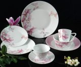 Ceramic Cut Decal Porcelain Tableware Plate Dinnerware Set