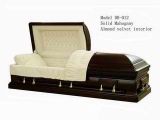 Solid Mahogany Wood American Style Casket