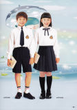 Boys and Girls School Uniform with Short Pants and Skirt -Sh04