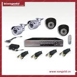 4CH H. 264 DVR Kit With VGA, 3G Remote View, Multi-Language (VG-H7404BK)