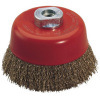 Cup Brushes with Long Life Working (Crimped Wire, 65mm, 75mm, 85mm, 100mm, 125mm, 150mm diameter)