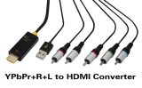 New YPbPr+Audio (R+L) to HDMI Converter Cable