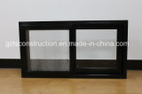 Customzied Powder Coated Black Aluminum/Aluminium Horizontal Sliding Sash Glass Window