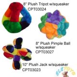 Plush Rainbow Dog Toys