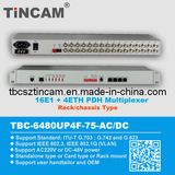 16 E1 Pdh Multiplexer E1 G. 703 (BNC/RJ45) to Fibre (TBC-6480UP4F-75-AC/DC)