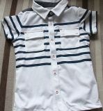 Boy Stripe Polo T-Shirt with Pocket