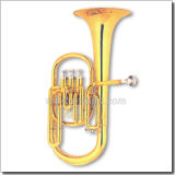 3 Valves Eb Key Gold Lacquer Alto Horn (AH9701G)