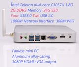 Fanless C1037u Minipc