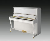 White Upright Piano (123M6(D-L))