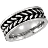 Wholesale Black PVD Design Band Ring