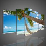 5 Panel Seascape Painting Decorative for Living Room