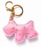 Dog Shape PU Leather Key Chain