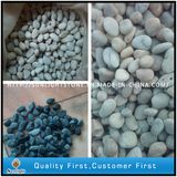 Black/White Polished Natural Pebble Stone for Garden Decoration