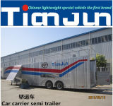 Closed Type Car Carrier Trailer, Transport Car/Vehicle Semi Truck Trailer