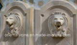Beige Marble Stone Garden Outdoor Decoration Lion Sculpture