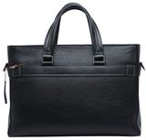 Simple Economic Cowhide Leather Men Computer PC Bag (114-09301-2)