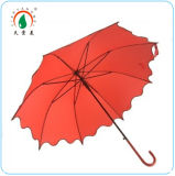 2014 Fashion Auto Red Straight Umbrella