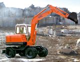 8 Tons Double Drive Wheel Excavator JG85-6S