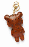 Candy Color Cute Bear Leather Key Chain