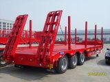 3 Axles 80ton Trailer, Construction Machinery Trailer, Low Bed Semi Trailer,