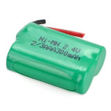 Ni-MH Battery 2/3AAA 2.4V 300mAh for Cordless Phone