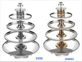 Deluxe 4-Tiers Stainless Steel Revolving Buffet Stand (30888/30888G)