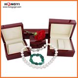 Red Glossy Finishing Lacquered Box Gift Jewelry Box for Ring Earrings Necklace