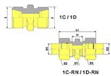 Straight Fittings - 1C