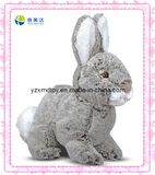 Grey Vivid Stuffed Rabbit Toy (XDT-0120)
