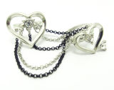 Fashion Jewelry Alloy Heart with Glass Stone Fashion Ring Jewelry (SFR0040A)