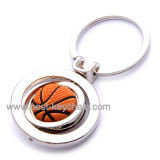 Promotion Spinner Custom PVC Basketball Metal Key Chain (BK52109)