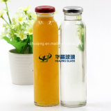 350ml Empty Cylinder Glass Beverage Bottles with Tin Lid