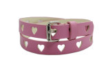 Punch out PU Belt for Girls Zb3072