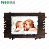 Sublimation Blank Stone Photo Slate with Wooden Frame (SH-39)