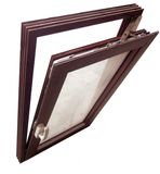 Aluminum Frame Double Toughened Glass Tilt and Turn Window