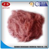 Maroon Recycled Polyester Staple Fiber