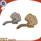 High Quality Rose Shape Metal Badge (FTBD1513A)