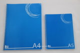A4 & A5 Transparent PP Cover Spiral Notebook
