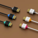 HDMI Cable in Plastic Dual-Color Molding Type (HD-12018)