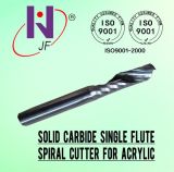 High Precision Single Flute Solid Crbide Acrylic Cutting Tool