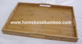 Bamboo Tea Food Coffee Fruit Serving Tray Tableware Storage Organizer Hb411