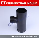 PE swept tee fitting mold