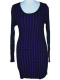 Lady Crew Neck Knitted Dress / Sweater / Garment (ML106)