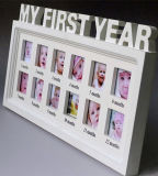 White Baby Year Growth Records Photo Frame