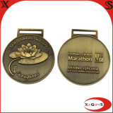 International Sport 3D Marathon Medallion with Lotus