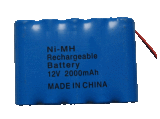 12V 2000mAh Rechargeable NiMH Battery Pack From China (EX-12V-2000mAh)