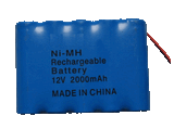 12V 2000mAh Rechargeable NiMH Battery Pack From China (EX-12V-2000mAh)