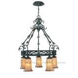 Classical Steel Glass Chandelier CH-850-5067x5