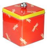Bright Square Tin Box with Special Lid---Nc2583
