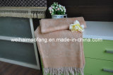100%Pure Wool Throw with Fringe (NMQ-WT039)